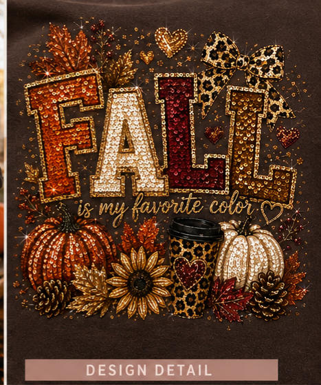 Faux Sequin Pumpkin Hoodie | Leopard Bow Fall Hoodie | Cozy Autumn Sweatshirt | Boutique Fall Graphic Hoodie