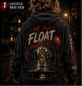 You'll Float Too Hoodie | Pennywise Inspired Horror Hoodie | Halloween Hoodie | Horror Movie Sweatshirt | Spooky Season Hoodie | Unisex Hood