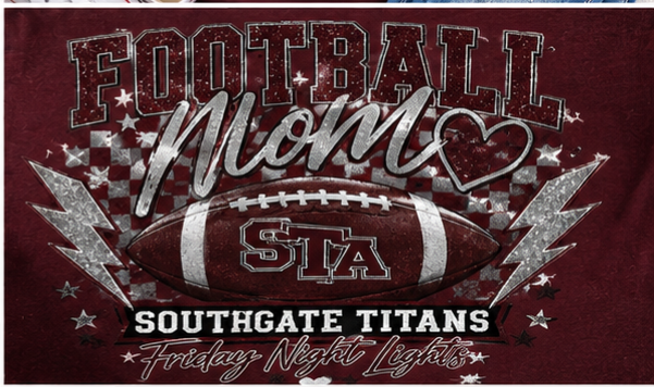🏈 Southgate Titans Football Mom Tee | Friday Night Lights | Comfort Colors Shirt | Game Day Shirt | STA Football | School Spirit Apparel