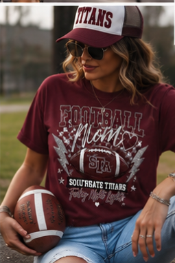 🏈 Southgate Titans Football Mom Tee | Friday Night Lights | Comfort Colors Shirt | Game Day Shirt | STA Football | School Spirit Apparel