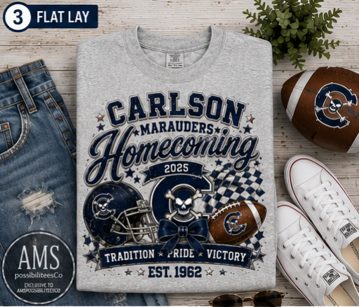 Carlson Marauders Homecoming 2025 Crewneck, Hoodie or Tee | Boutique Spirit Wear | AMSPossibiliteesCo