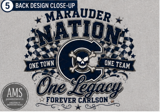 Carlson Marauders Homecoming 2025 Crewneck, Hoodie or Tee | Boutique Spirit Wear | AMSPossibiliteesCo