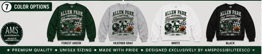 Allen Park Jaguars Homecoming 2026 Sweatshirt | Boutique Spirit Wear | AMSPossibiliteesCo