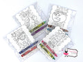 Customized coloring valentines cards