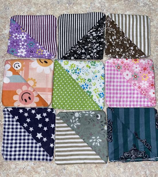Hand Sewn Corner Bookmarks