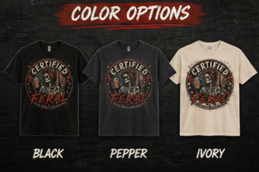 Certified Feral Skeleton Mom Shirt, Distressed Retro Graphic Tee, Funny Sarcastic Coffee Lover