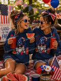 4th of July Shirt Women, Patriotic Shirt, Stars Stripes Fireworks Tee, Cute USA Shirt, Independence Day Outfit, Summer Graphic Tee