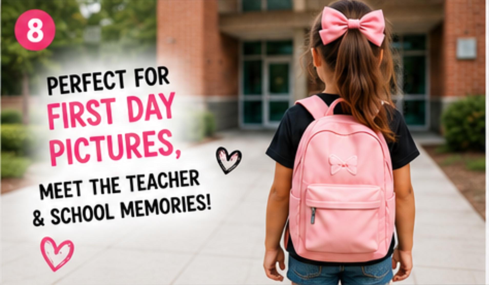 First Day of School Shirt for Girls | Rainbow Bow Back to School Tee | PreK to 5th Grade | Personalized Kids Graphic T-Shirt |