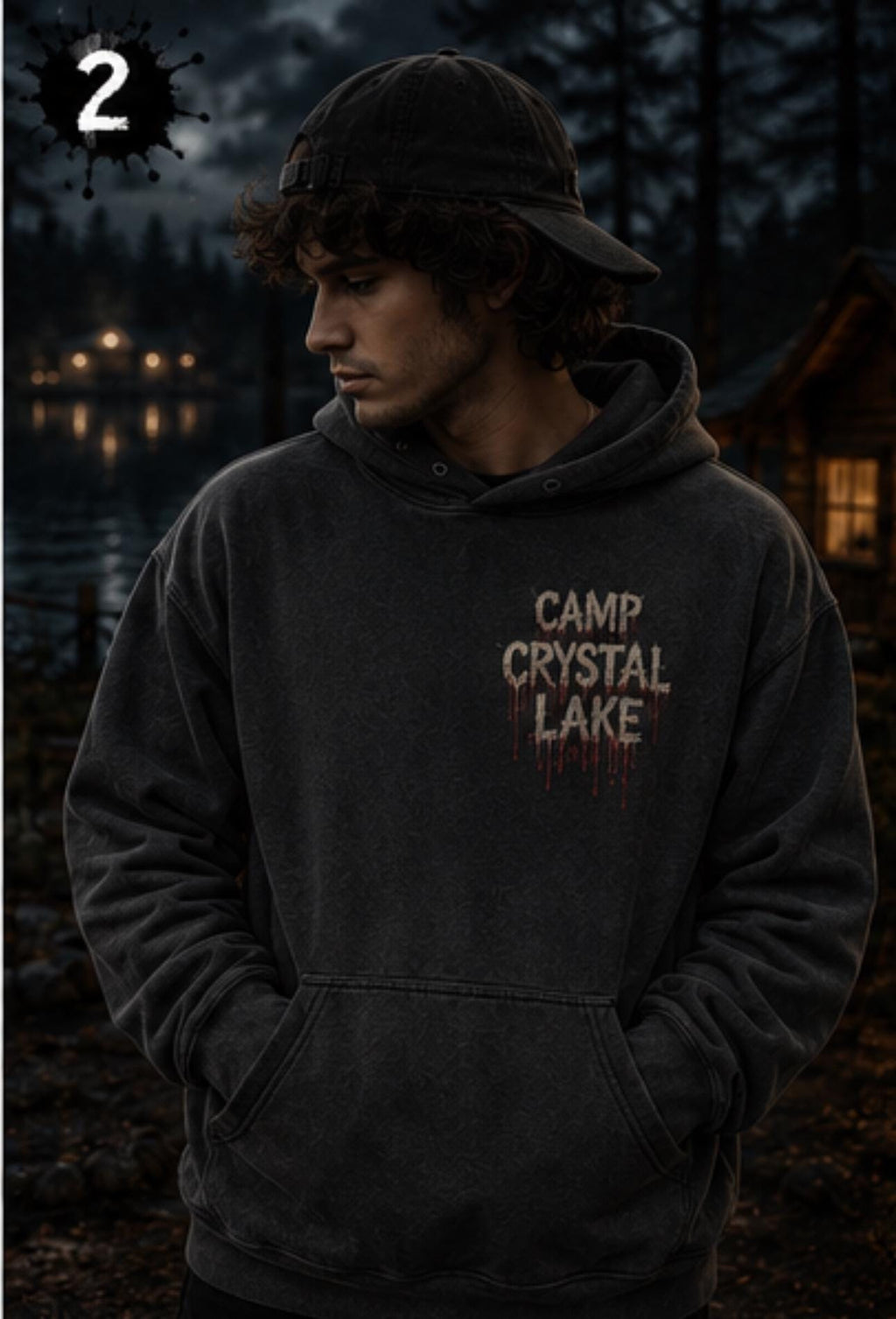 Jason Voorhees Camp Crystal Lake Hoodie | Horror Halloween Sweatshirt | Slasher Movie Fan Gift | Spooky Fall Apparel