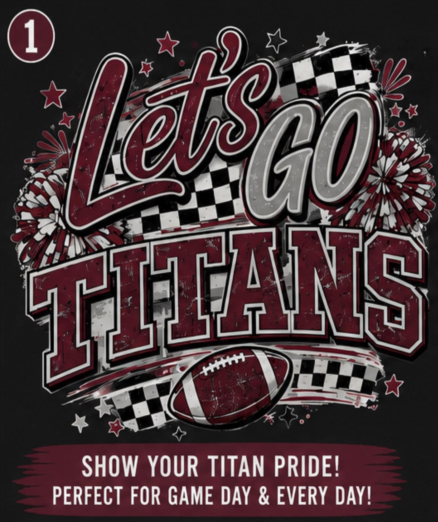Customizable School Mascot Football Game Day Tee | Comfort Colors Spirit Shirt