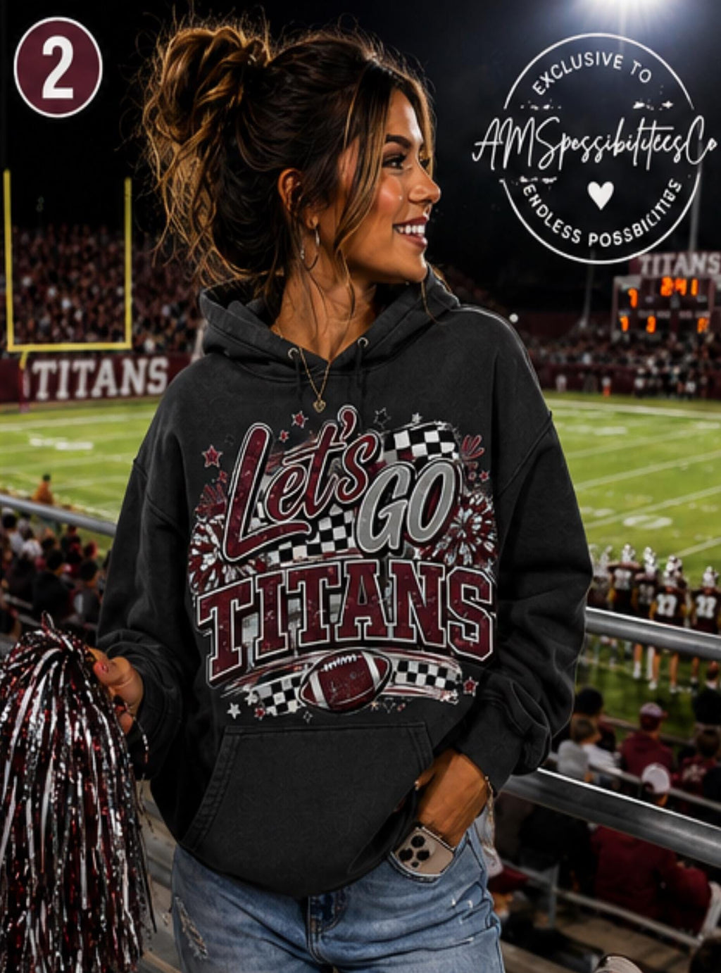 Customizable School Mascot Football Game Day Tee | Comfort Colors Spirit Shirt