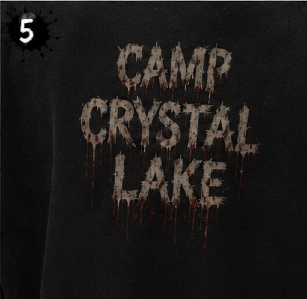 Jason Voorhees Camp Crystal Lake Hoodie | Horror Halloween Sweatshirt | Slasher Movie Fan Gift | Spooky Fall Apparel