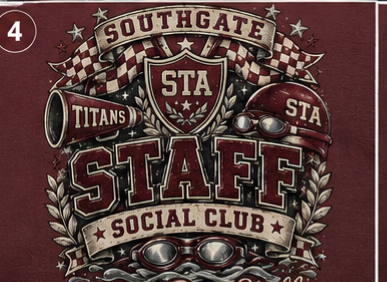 Southgate Titans Staff Social Club Crewneck | STA Game Day Swim Staff Sweatshirt.Tee,or Hoodie