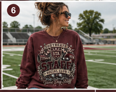 Southgate Titans Staff Social Club Crewneck | STA Game Day Swim Staff Sweatshirt.Tee,or Hoodie