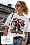 Riverview Pirates Pride Skull Spirit Wear shirt/Riverview Pirates Spirit Wear/Pirate Pride Tee/Football Hoodie/School Spirit Apparel